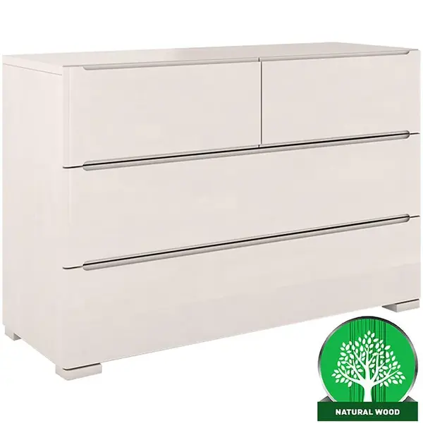 Komoda drevená buk 4s Skandica Sparta Biely
