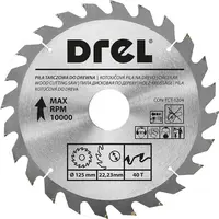 Pílový kotúč do dreva, 125 mm x 40 T, Drel