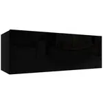 Závěsná skříňka Izumi-42-BL černá mat/lesk