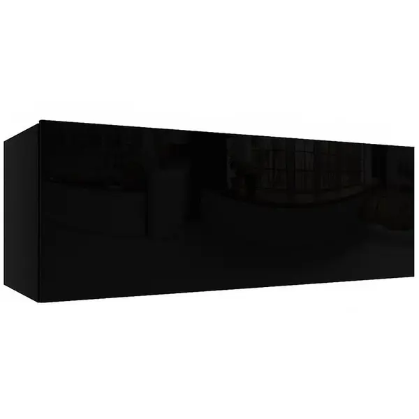 Závěsná skříňka Izumi-42-BL černá mat/lesk