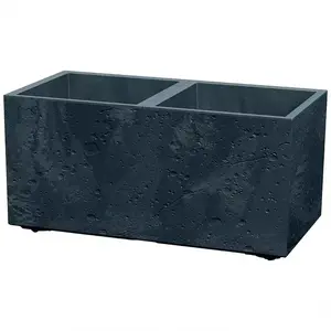 Květináč Sierra Square beton Effect 57,7 cm antracit