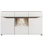 Vitrína Lionel  Li04 dub sonoma/bílá