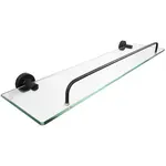 Police pod zrcadlo Carbon sklo mat