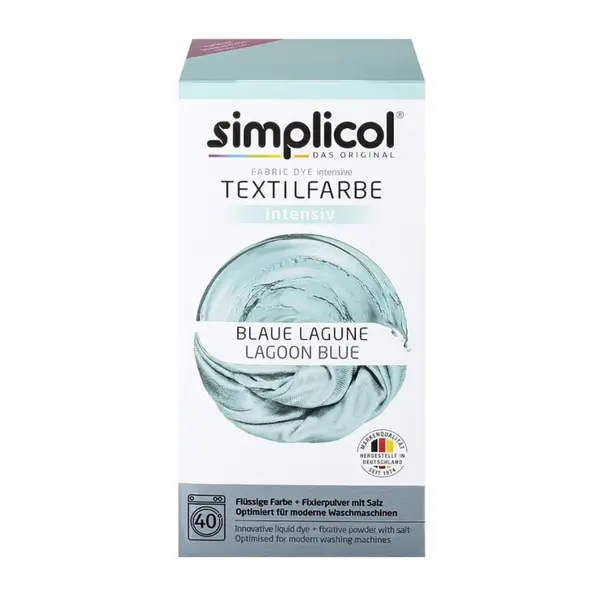 Simplicol farba na textil Modrá lagúna 150 ml + 400 g