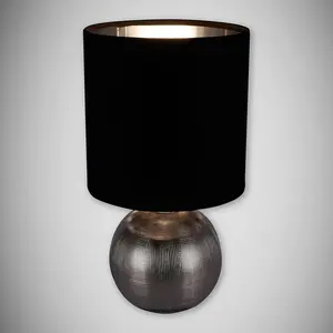 Svítidlo Perlo E14 stříbrný/černá 03290 LB