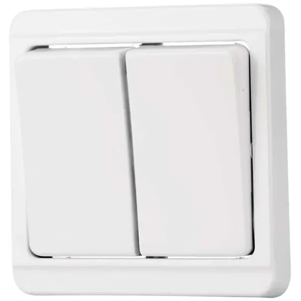 Vypínač lustrový TESLA biely 26031