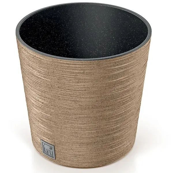 Kvetináč Furu okrúhly Low Eco Wood 250 – natura eco