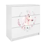 Detská komoda  Babydreams Biely – Kôň