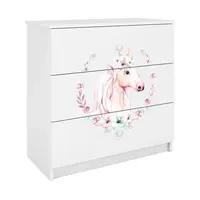 Detská komoda  Babydreams Biely – Kôň