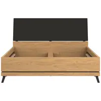 Posteľ Ate At15/160 Dub/čierna