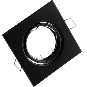 Podhľadové bodové svietidlo pohyblivé štvorcové čierne