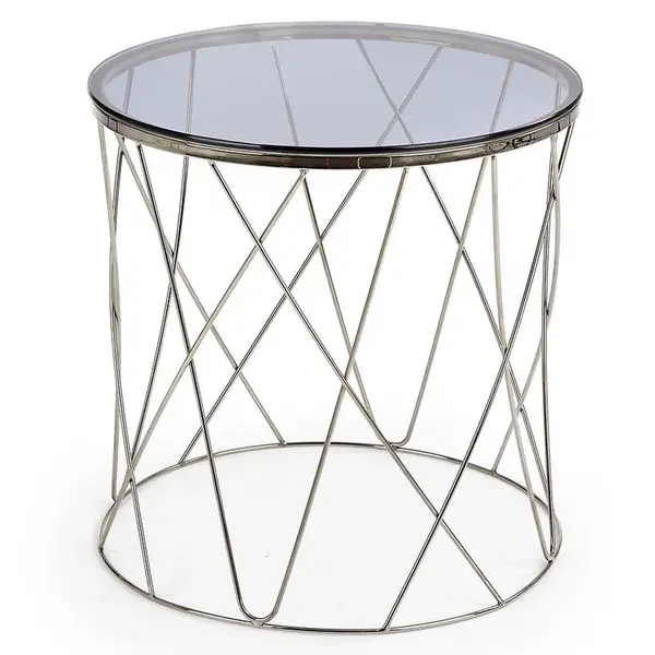 Konferenční stolek Selena kouřový/chrom