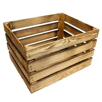 Dřevěná bedýnka opalovaná "L" 40x50x30 cm