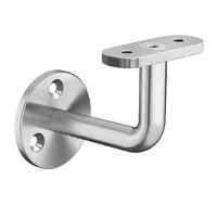 Plochý držiak zábradlia 42,4 mm 3 upevňovacie body  nehrdz. oceľ