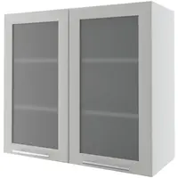 Kuchynská skrinka Emporium W3S/80 light grey stone/biela