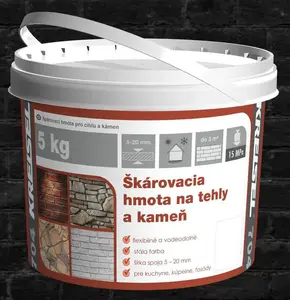 KREISEL Škárovacia hmota na tehlu a kameň 704 5kg grafit