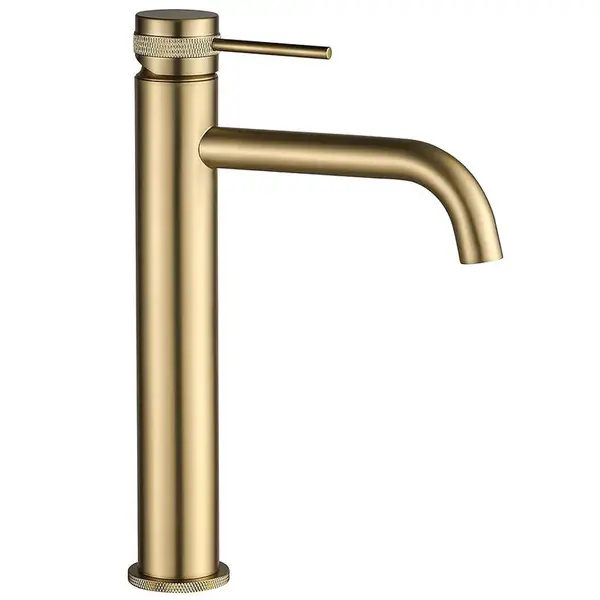 Umývadlová batéria vysoká REA Lungo Grip brúsené zlato
