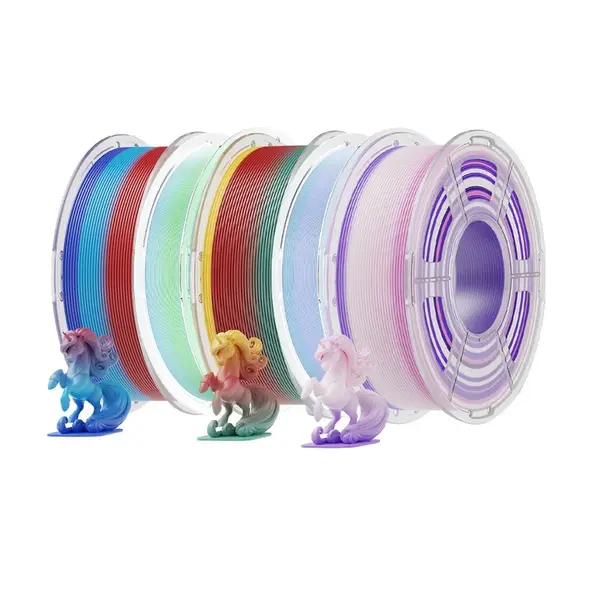 5kg Mecpow PLA Filament (2kg High-Speed PLA Matte + 3kg PLA) - Rainbow