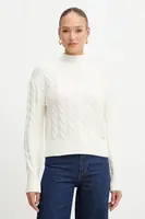 Svetr s příměsí vlny Guess ELSA béžová barva, s golfem, W5BR30 Z1192