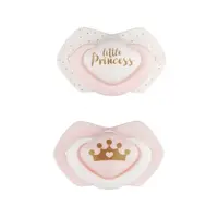 Canpol babies Symetrické silikonové dudlíky 6–18 měsíců 2 ks Light touch růžové