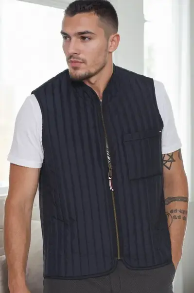 Pánska vesta Dewberry, tmavomodrá