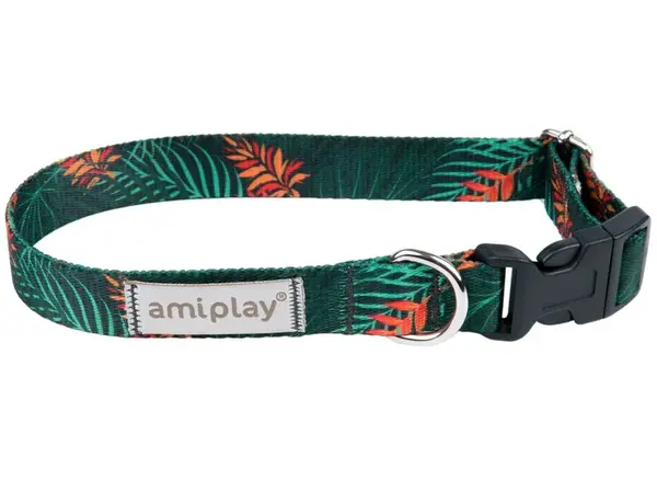 Amiplay Obojek nastavitelný BeHappy Jungle | Obojky pro psy - XL