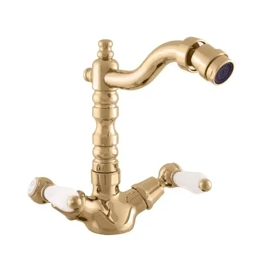 RAV SLEZÁK Morava bidetová batéria s otočným ramienkom v zlatom prevedení mk520.5/9z MK520.59Z