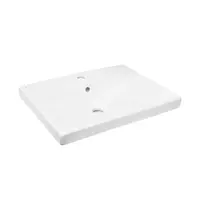 Umývadlo SAT Brevis 60x45 cm s otvorom uprostred SATBRE6045S