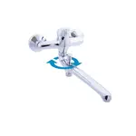 RAV SLEZÁK Sázava vaňová batéria s otočným ramienkom 100 mm chróm SA057.0