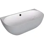 Polysan Pagoda voľne stojaca vaňa 170x85 cm liaty mramor ľavá aj pravá biela/sivá matná bílá/šedá matná 72976.32