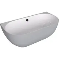 Polysan Pagoda voľne stojaca vaňa 170x85 cm liaty mramor ľavá aj pravá biela/sivá matná bílá/šedá matná 72976.32