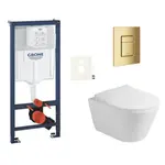 Závesný wc set do ľahkých stien / predstenová montáž Glacera Ava SIKOGRSAVASCGL0