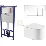 Závesný wc set do ľahkých stien / predstenová SAT SIKOSSTOR7221K