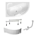 Asymetrická vaňa Laguna Fortuna Plus 170x100 cm akrylát ľavá SIKOFO1700LANP