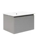 Kúpeľňová skrinka s umývadlom Naturel Savona 78x43x44, 8 cm sivá mat SAVONA80GM