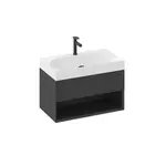 Ravak Lite skrinka pod umývadlo bez umývadla 80 x43x45 cm čierna X000001862