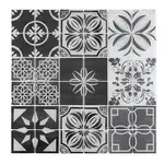 Sklenená mozaika Premium Mosaic černobílá 30x30 cm lesk PATCHWORK300