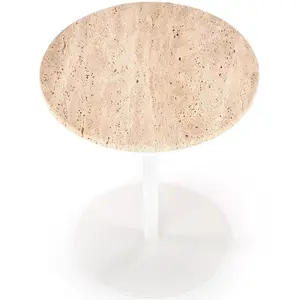 Konferenčný stolík Traverso travertín/biela