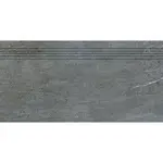 Schodovka Rako Quarzit tmavo sivá 40x80 cm mat DCP84738.1