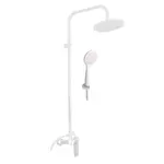 RAV SLEZÁK Nil sprchový systém s pákovou batériou matná biela nl182.5/7-43bmat NL182.57BMAT