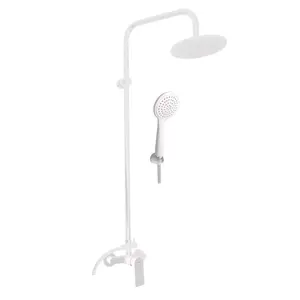 RAV SLEZÁK Nil sprchový systém s pákovou batériou matná biela nl182.5/7-43bmat NL182.57BMAT