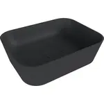 Polysan Banera umývadlo na dosku 49,5x34,5 cm antracit mat bez prepadu 14596.51