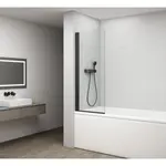 Polysan Rota vaňová zástena 150x65 cm čierna FB650