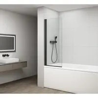 Polysan Rota vaňová zástena 150x65 cm čierna FB650