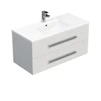 Kúpeľňová skrinka s umývadlom SAT Cube Way 100x53x46 cm biely lesk CUBE461002BIMOD