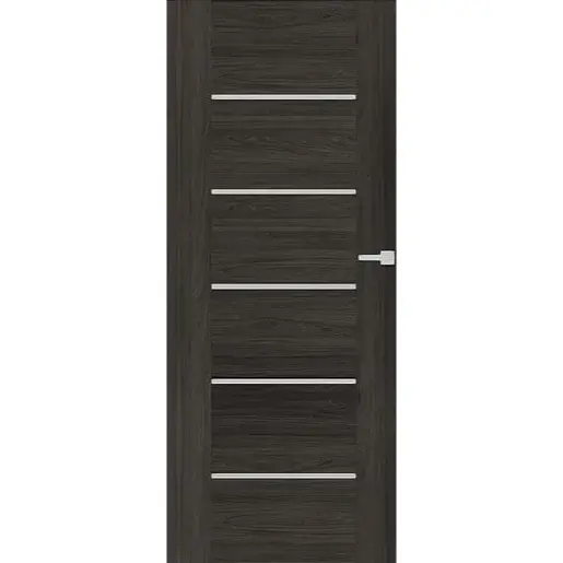 DRE Aura interiérové dvere auri pravé 80 cm brest antracit AURAJA80P