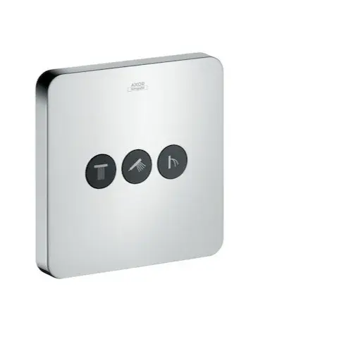 Hansgrohe Shower Select uzatvárací a prepínací ventil pre 3 spotrebiče axor showerselect, chróm 36773000