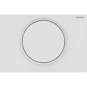 Geberit Sigma10 ovládacie tlačidlo oceľ biela matná 115.758.01.5