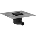 Hansgrohe RainDrain Brilliance podlahový vpust dn40 10 cm matná čierna nerez 56250670