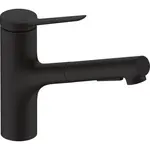 Hansgrohe Zesis M33 drezová batéria s vyťahovacou spŕškou, 2 prúdy matná čierna 74821670